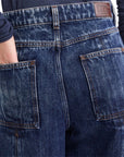 Alessia Santi jeans cropped con gamba extra wide