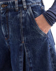 Alessia Santi jeans cropped con gamba extra wide