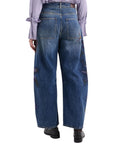 Alessia Santi jeans barrel con disegni