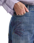 Alessia Santi jeans barrel con disegni