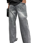 Philia Loft Jeans wide leg con strass