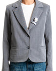 Philia Loft giacca cropped gessata
