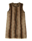 Dixie gilet lungo in ecopelliccia