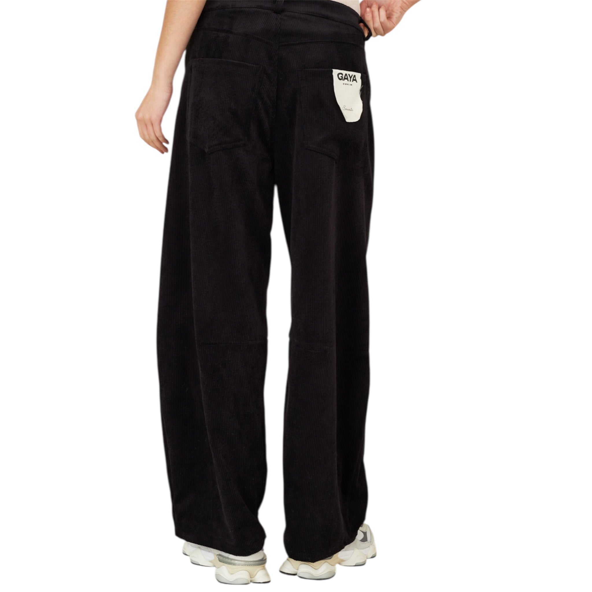 Souvenir pantalone GAYA in velluto millerighe