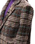 Dixie blazer oversize in lana multicolor