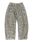 Motel pantalone barrel in micro paiettes