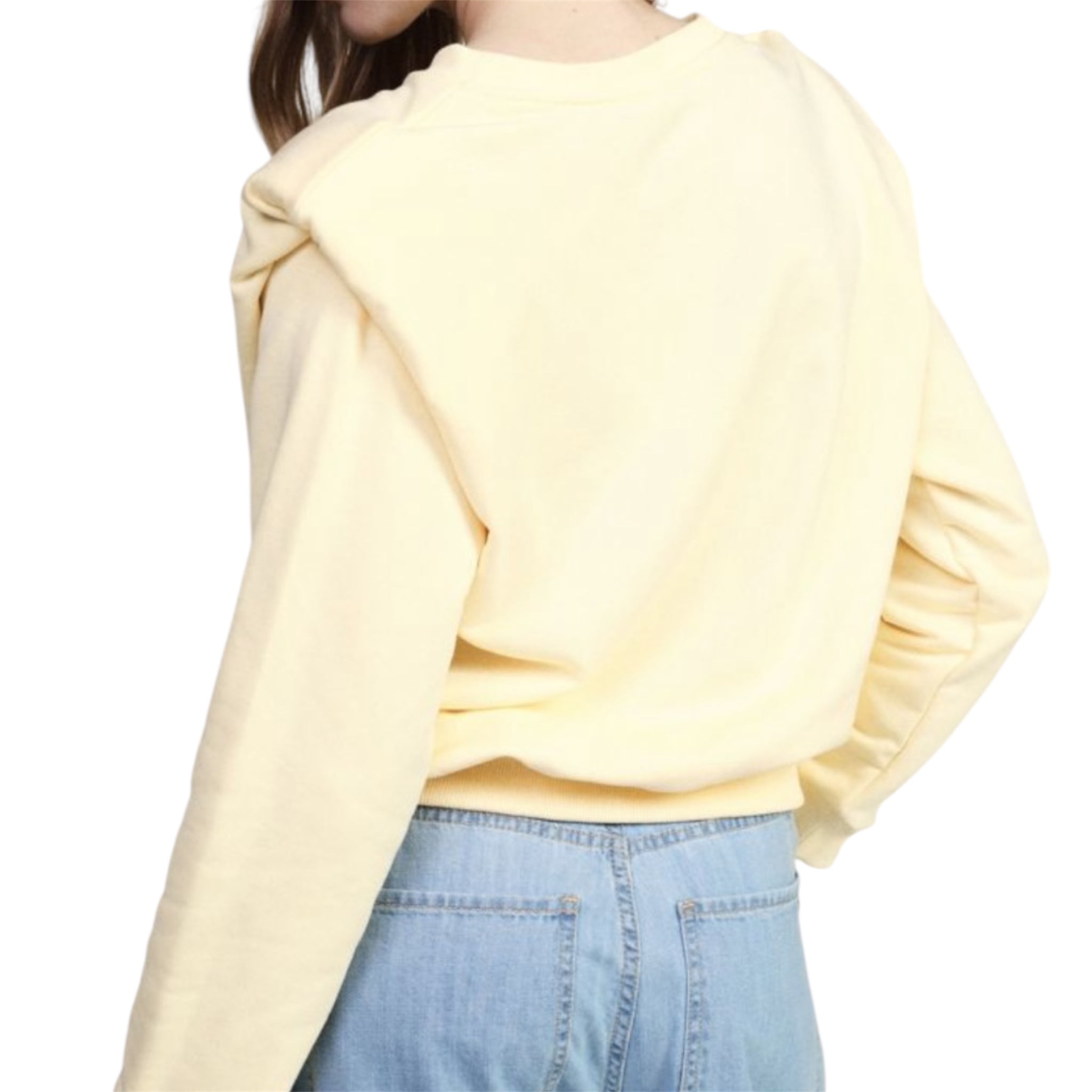 Dixie felpa girocollo con spalle strutturate