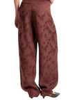 Philia Loft pantalone damascato
