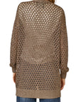Souvenir cardigan traforato in lurex