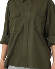 Philia Loft giacca/camicia con ricamo sulle spalle
