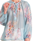 Dixie blusa in mussola fiorata