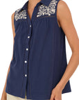 Souvenir camicia senza maniche con ricami