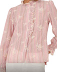 Souvenir camicia fantasia baiadera con ricami
