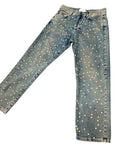 Souvenir jeans boyfriend ULTRALEGGERO con borchie e perline