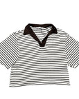 Philia Loft Polo rigata in misto lino