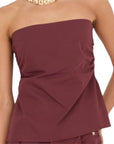 Souvenir top a fascia in cotone