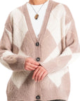 Souvenir cardigan a rombi