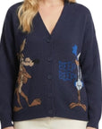 Philia Loft cardigan WILLY IL COYOTE e BEEP BEEP