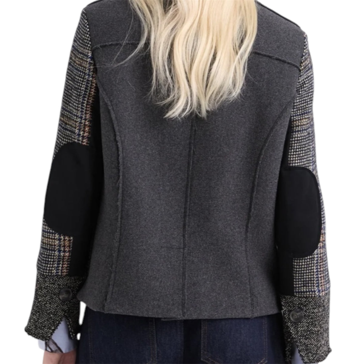 Alessia Santi giacca in lana patchwork