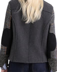 Alessia Santi giacca in lana patchwork