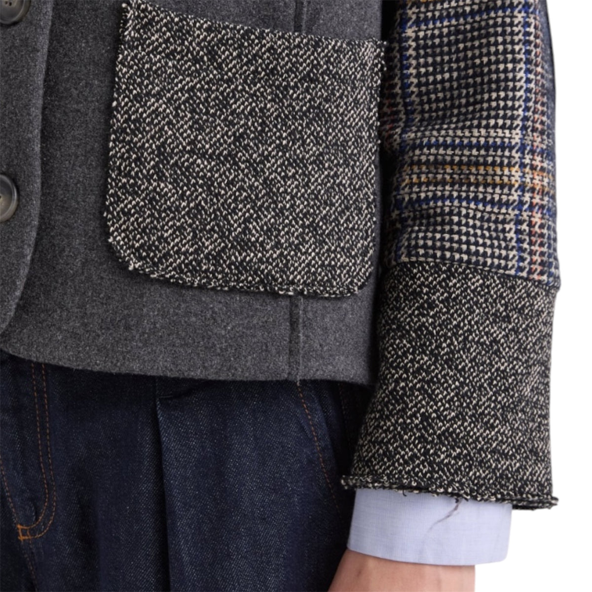 Alessia Santi giacca in lana patchwork