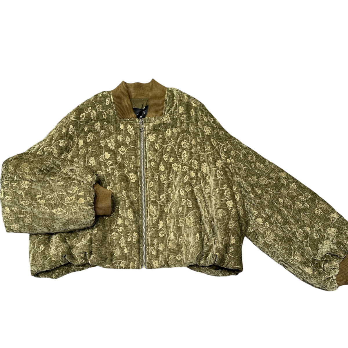 Philia Loft bomber in velluto ricamato