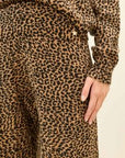 SOUVENIR Morbido pantalone animalier in misto viscosa